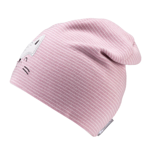 Sterntaler Weichen Flauschigen Beanie Rosa Gestreift - Fuchs