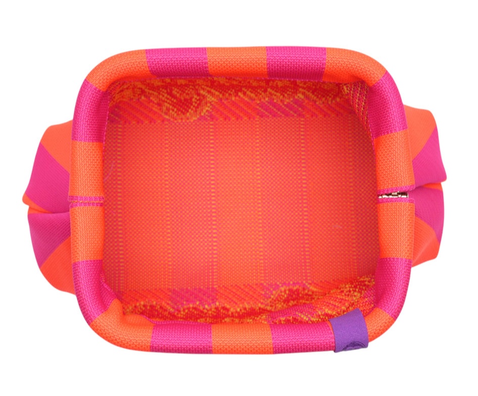 LOT83 Rebel Kulturtasche oder Clutch Emma - Pink Orange - Beach Baby