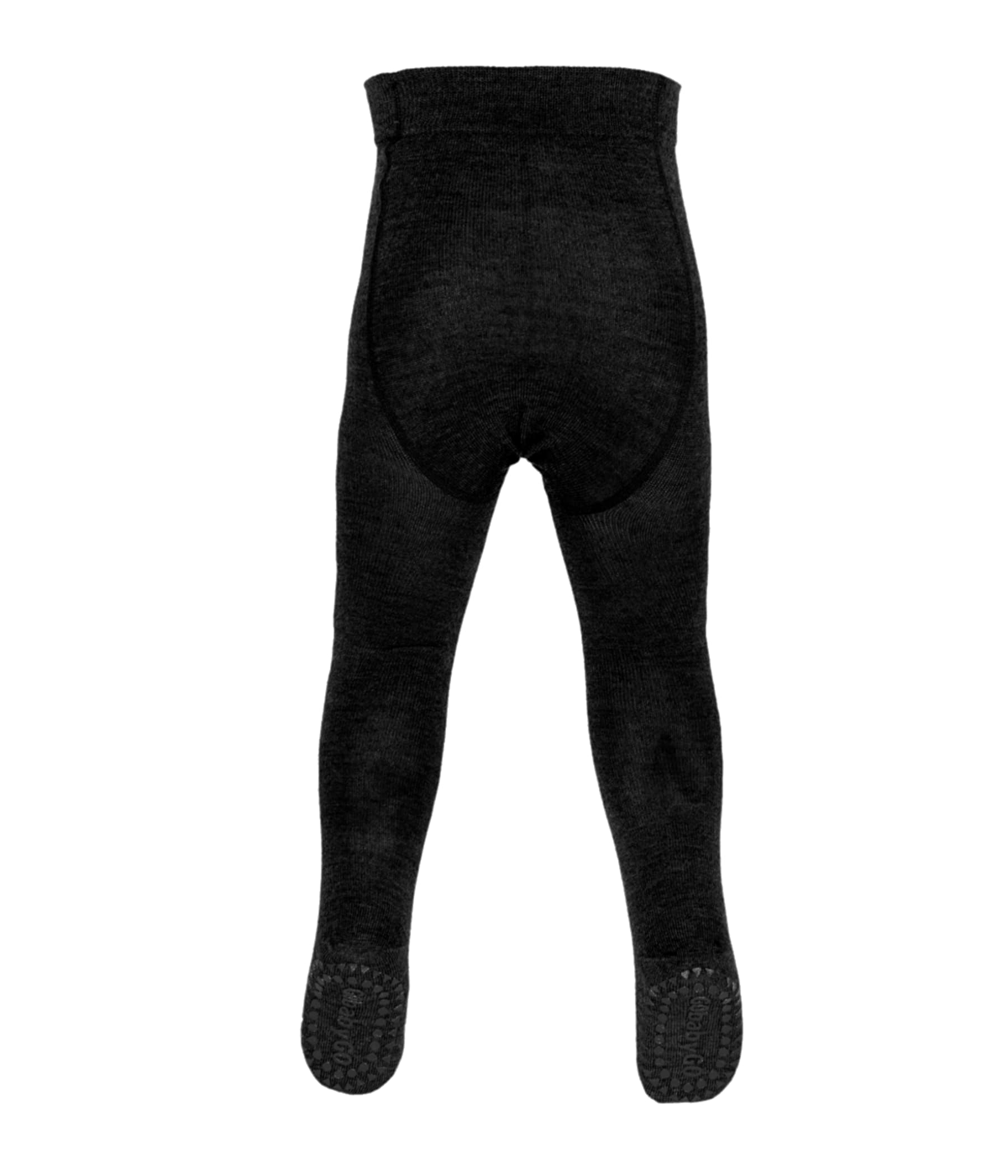 GoBabyGo Grip Krabbelstrumpfhose Wolle in Anthrazit Grau