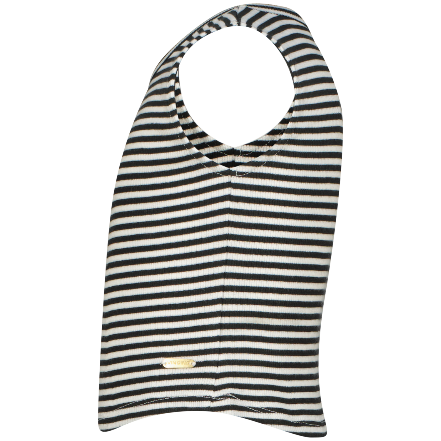 Vingino Crop Rib Top gestreift - Schwarz/Weiß - SALE