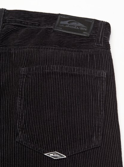 Quiksilver Regular Cord Hose in Schwarz