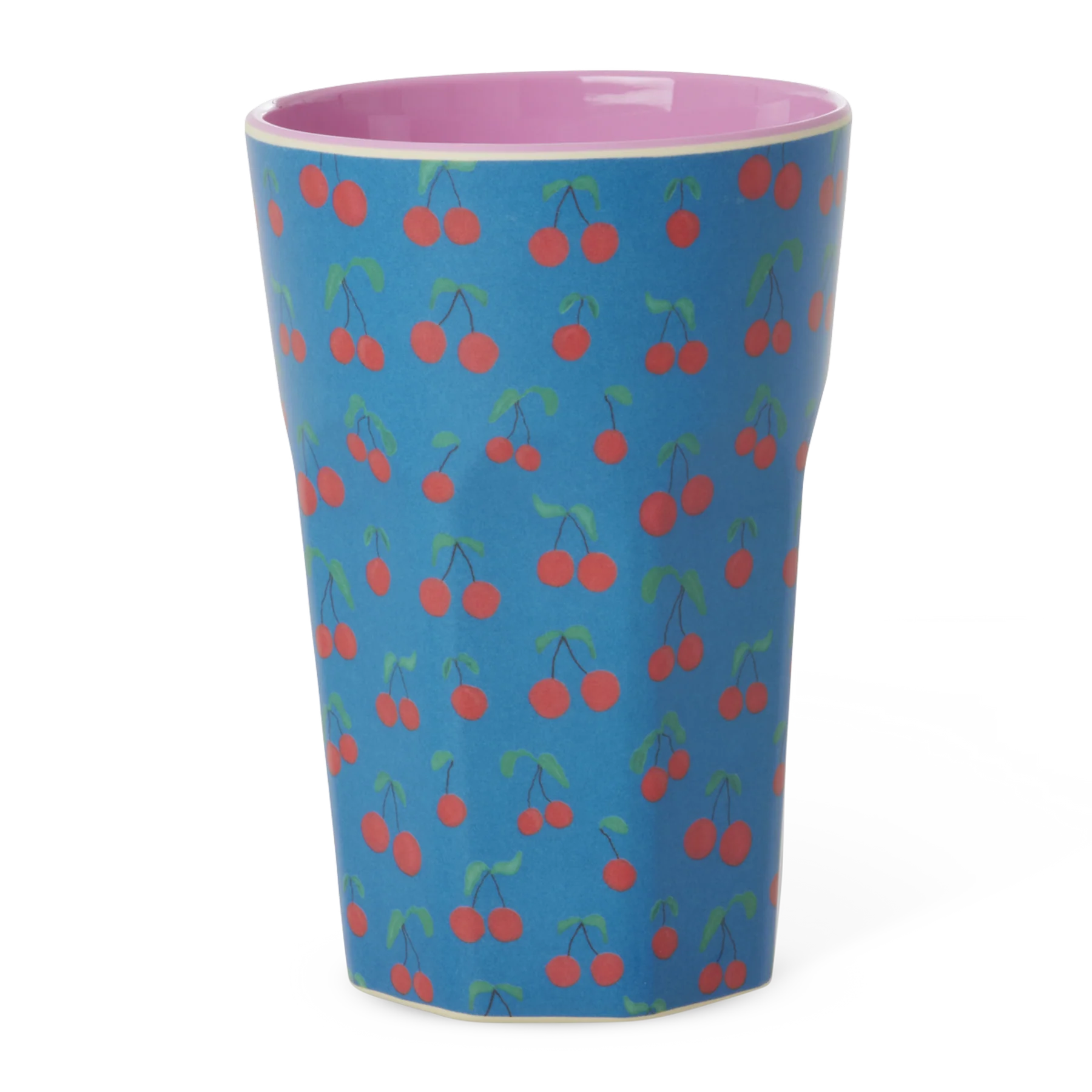 RICE Melamin Tall Großer Becher Cup Cherry Love Print - Kirsch Liebe