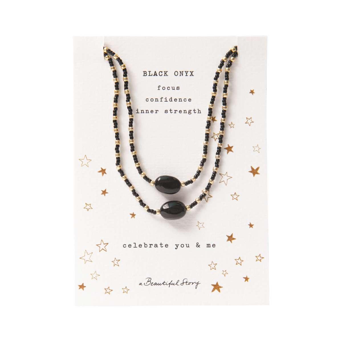 BL30284-Necklace-Card-You-_-Me-Black-Onyx-Gold_600x600-2x A Beautiful Story Edelsteinkarte Halskette You & Me Schwarzer Onyx Gold