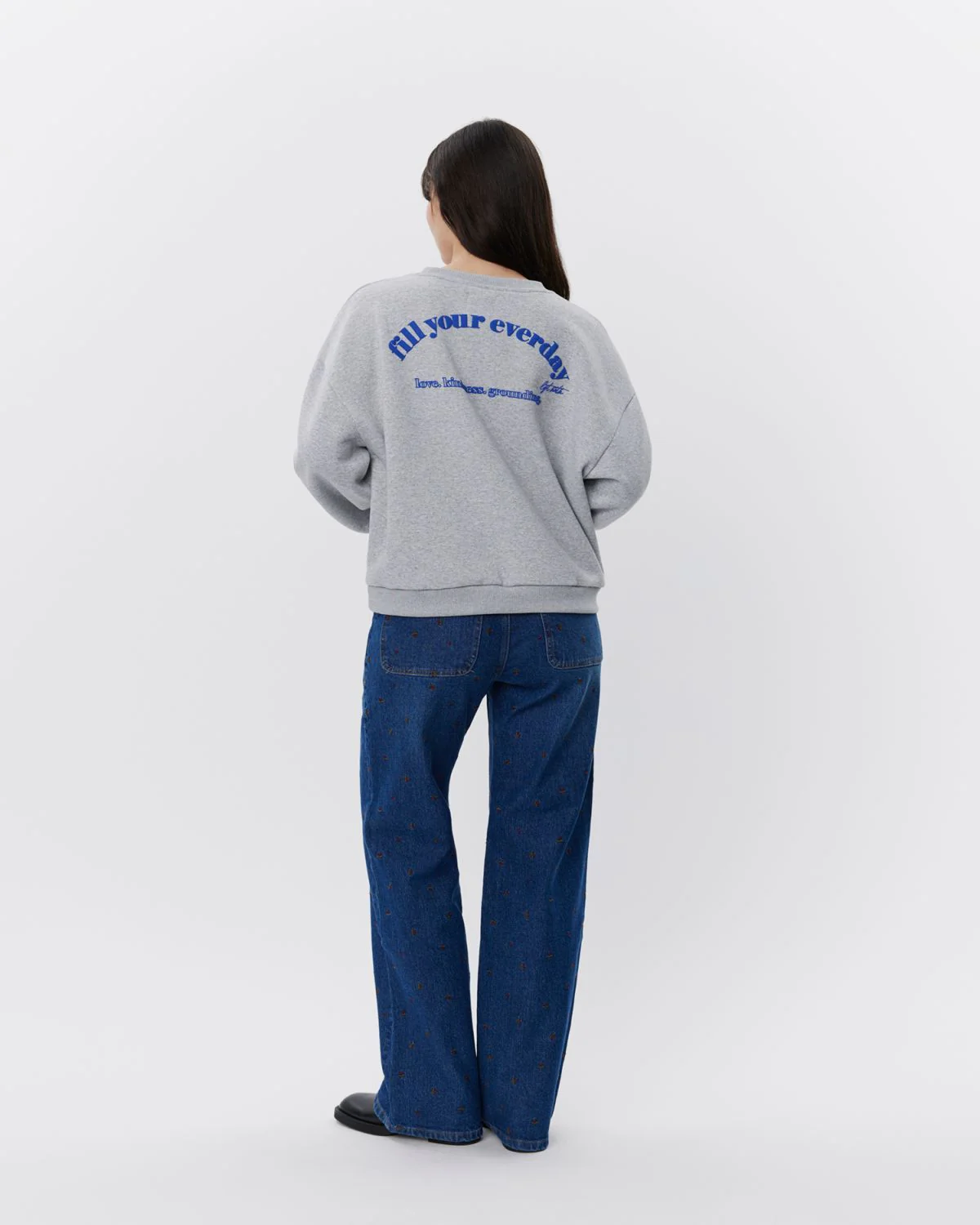 Sofie Schnoor Sweatshirt in Grau Meliert - Fill your everday - SALE