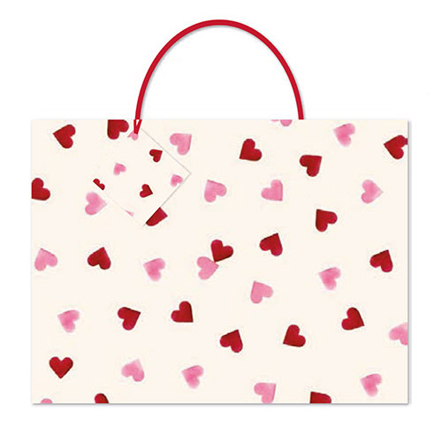 chicmic_emma_bridgewater_geschenktuete_03192005_xl_00 chic mic Geschenktüte -Groß- creme mit Herzen
