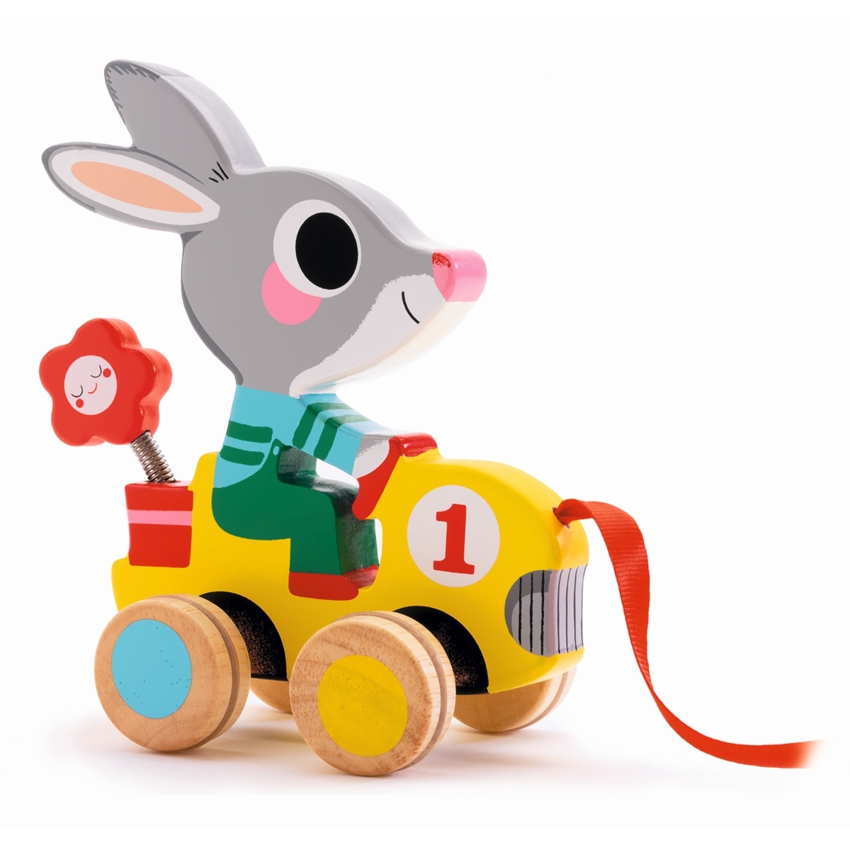 Djeco Nachzieh Spielzeug Roulapic Hase