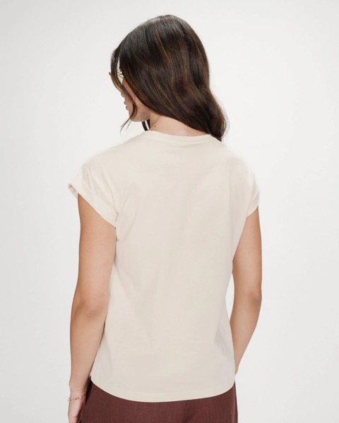 Grace & Mila T-Shirt MOCHA bedruckt - Creme Macchiato Grace & Mila T-Shirt MOCHA bedruckt - Creme Macchiato