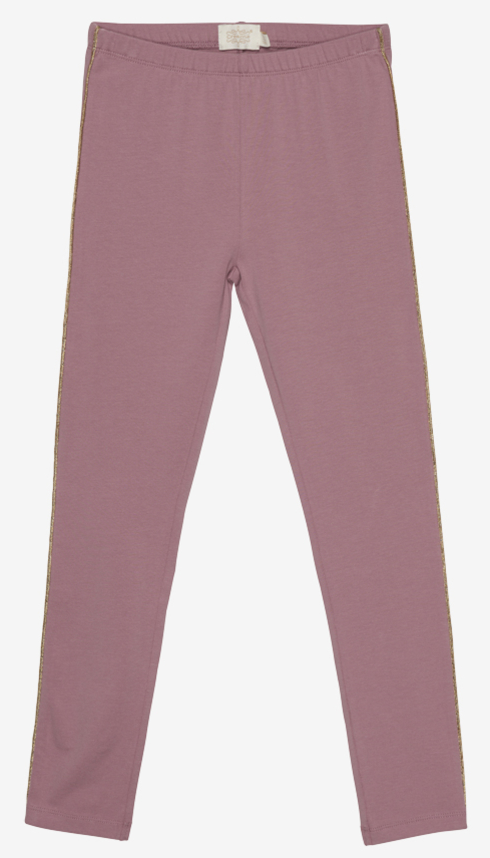 Creamie Leggings in altrosa mit goldenen Seiten-Streifen
