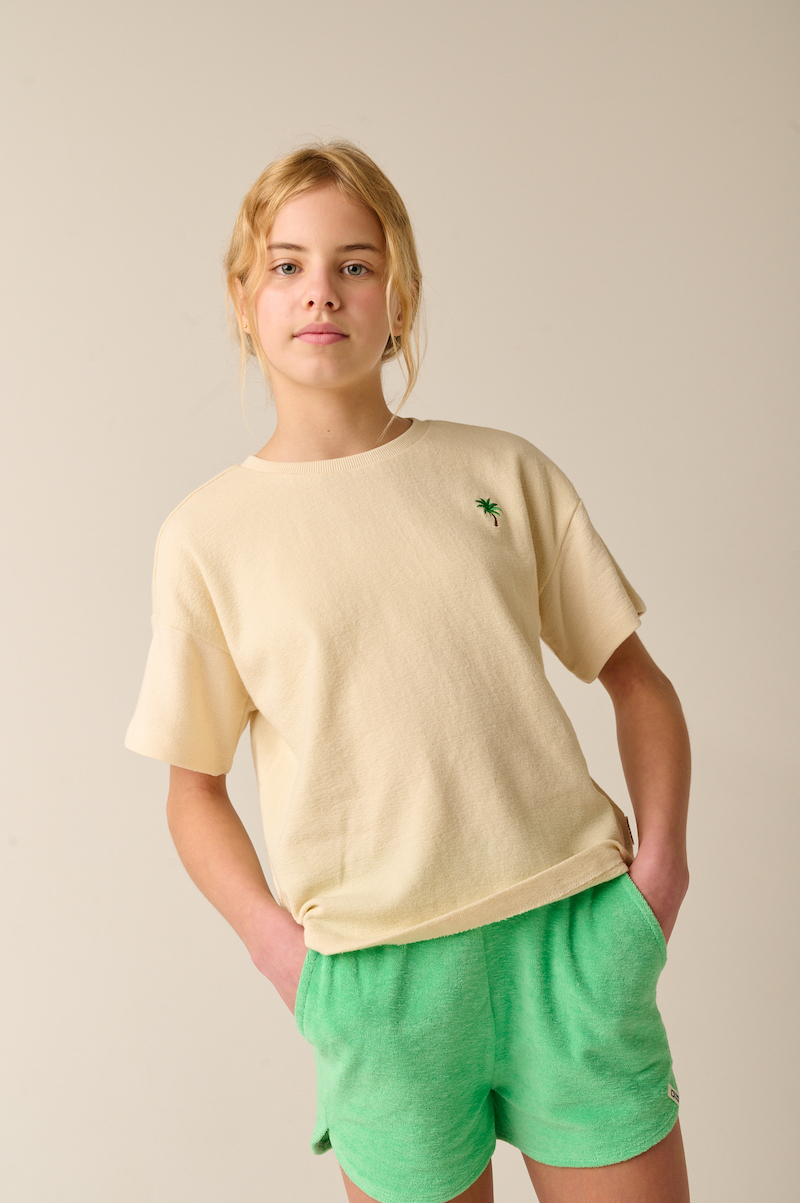 Tumble N Dry Paraiba Frottee Jog Short Sweatshort für Mädchen in Spring Bouquet Grün