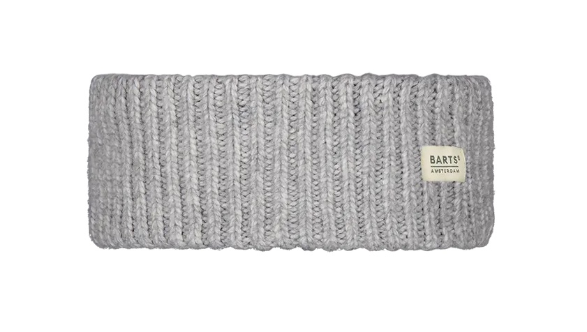 Barts Zias Stirnband gerippt mit gerader Passform und Fleecefutter - Heather Grey/Hellgrau