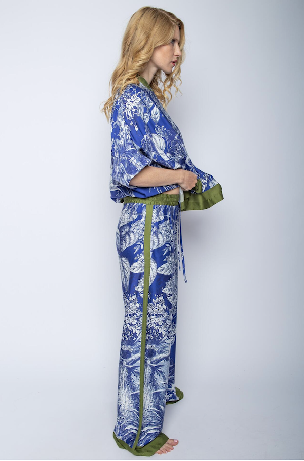 Emily van den Bergh Lässige Palazzohose Azur Oliv Jungle - SALE Emily van den Bergh Lässige Palazzohose Azur Oliv Jungle - SALE