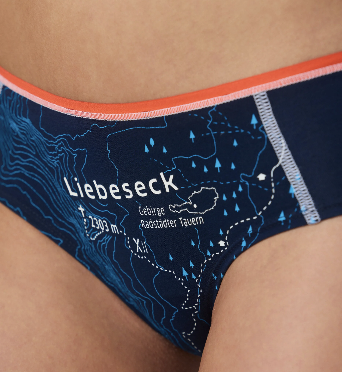 ESFE Alpine Bio-Wäsche Damen Hipster in Tiefblau - LIEBESECK ESFE Alpine Bio-Wäsche Damen Hipster in Tiefblau - LIEBESECK