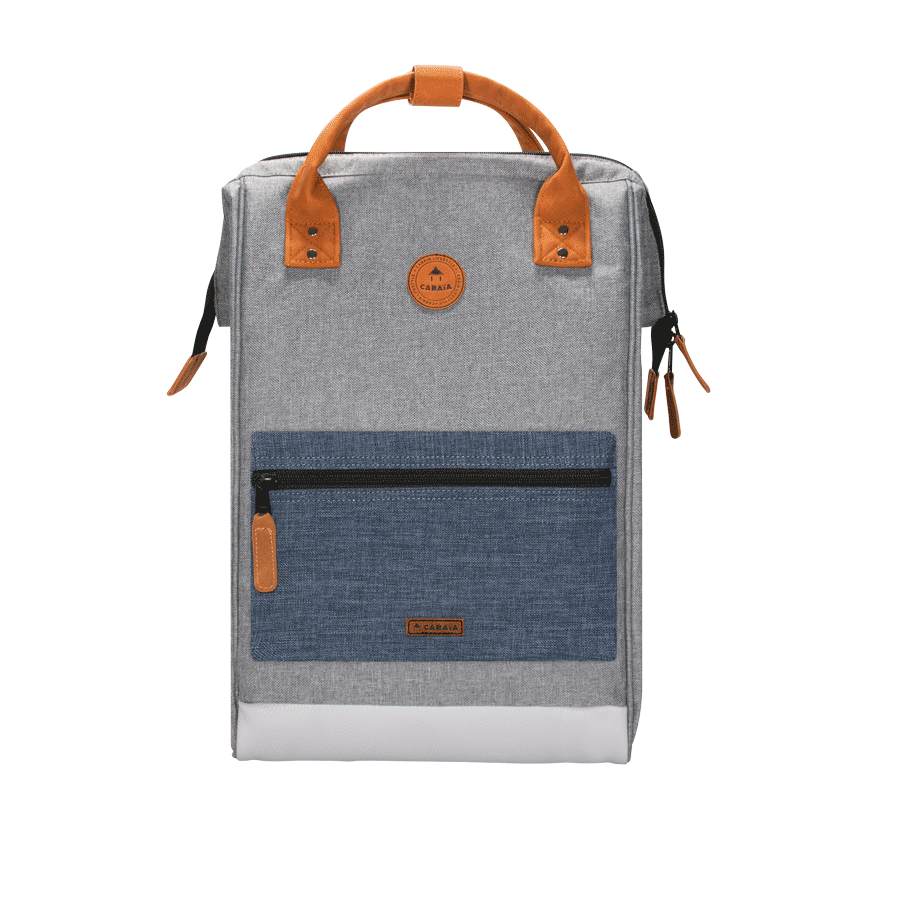 Cabaia Rucksack NEW YORK Large mit Laptop-Fach in Hellgrau meliert