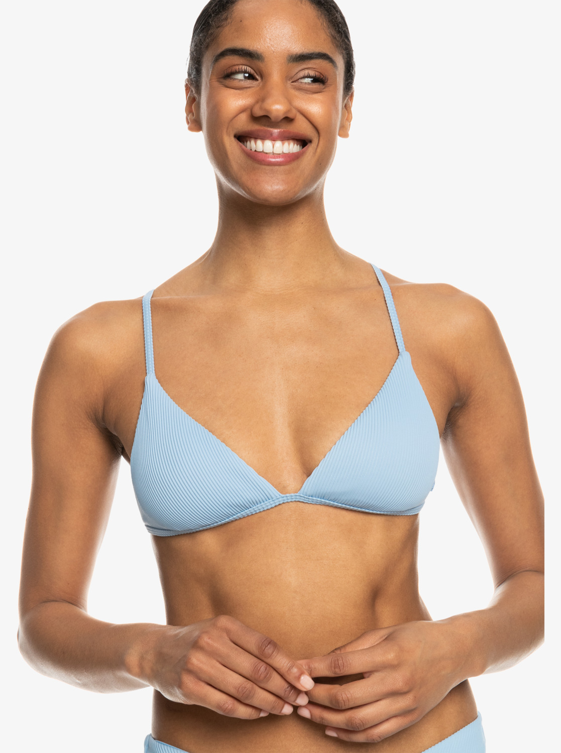 Roxy The Goofy Bikini Oberteil Gerippt Oberteil in Hellblau