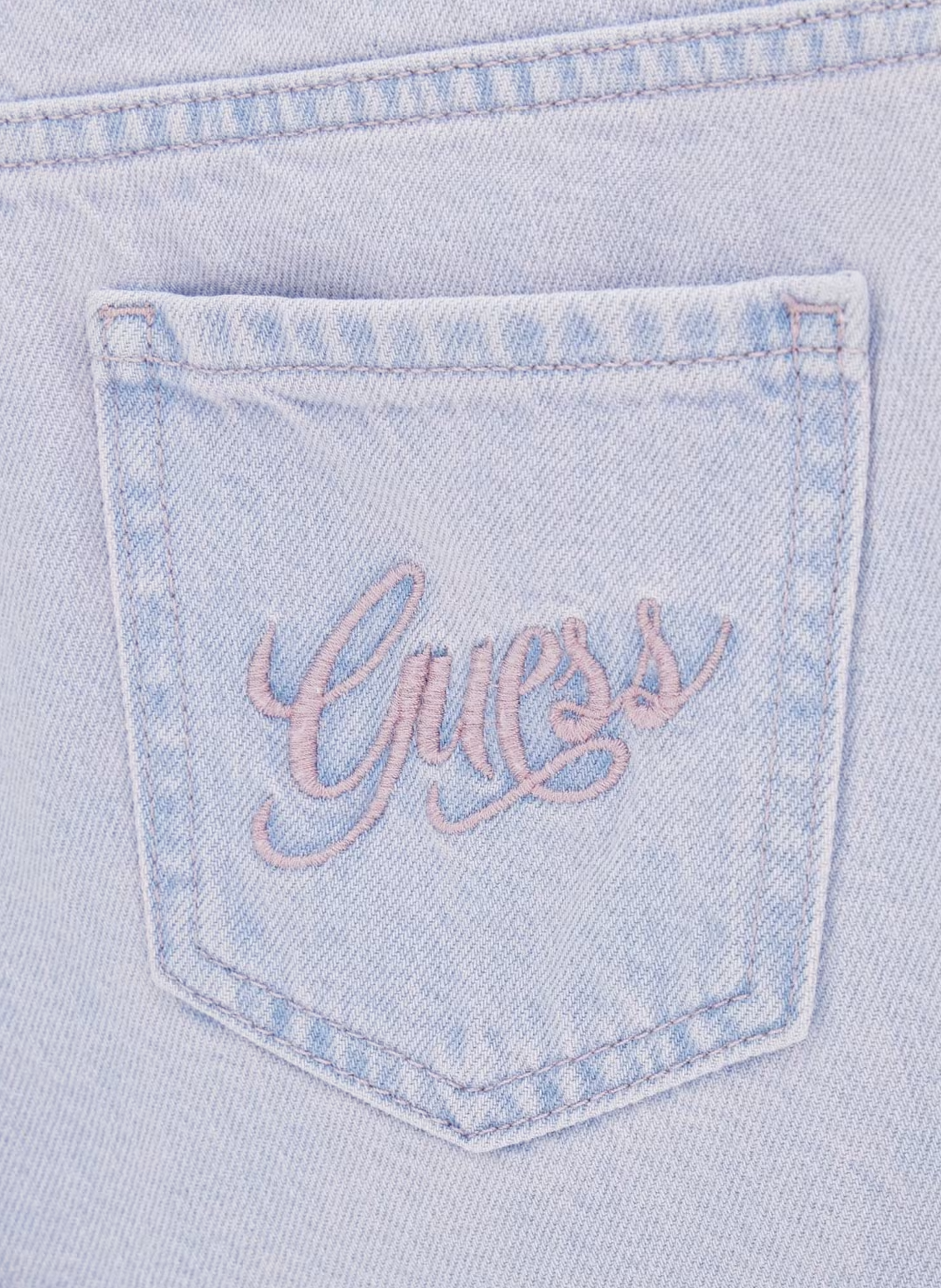 Guess Mädchen Jeans Short mit Rosa Waschung 