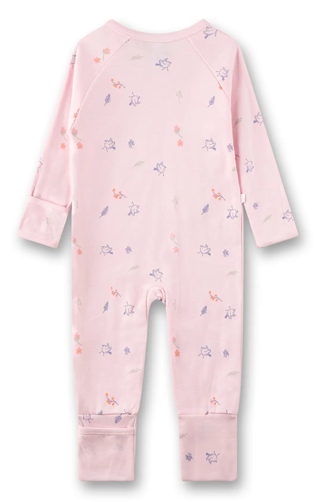 Sanetta Baumwolle Strampler in Rosa mit Vogel & Blümchen Sanetta Baumwolle Strampler in Rosa mit Vogel & Blümchen