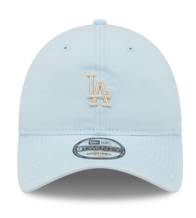 New Era Mini Logo LA Dodgers League Essential 9TWENTY Cap - Hellblau mit weiß