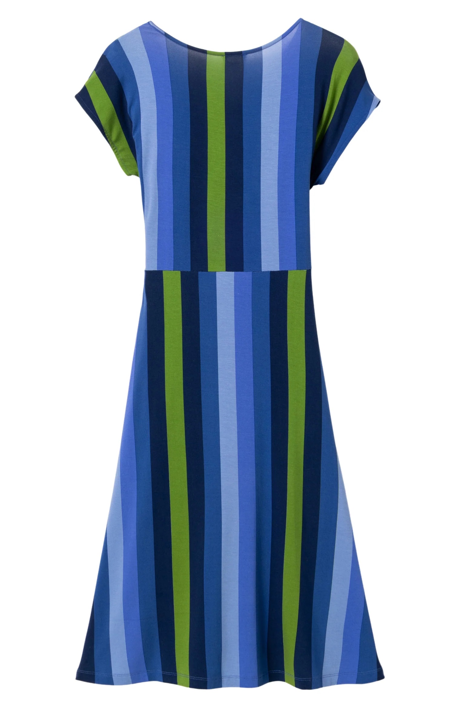 Mademoiselle YeYe Frenchy Affair Gestreiftes Kleid in Blau