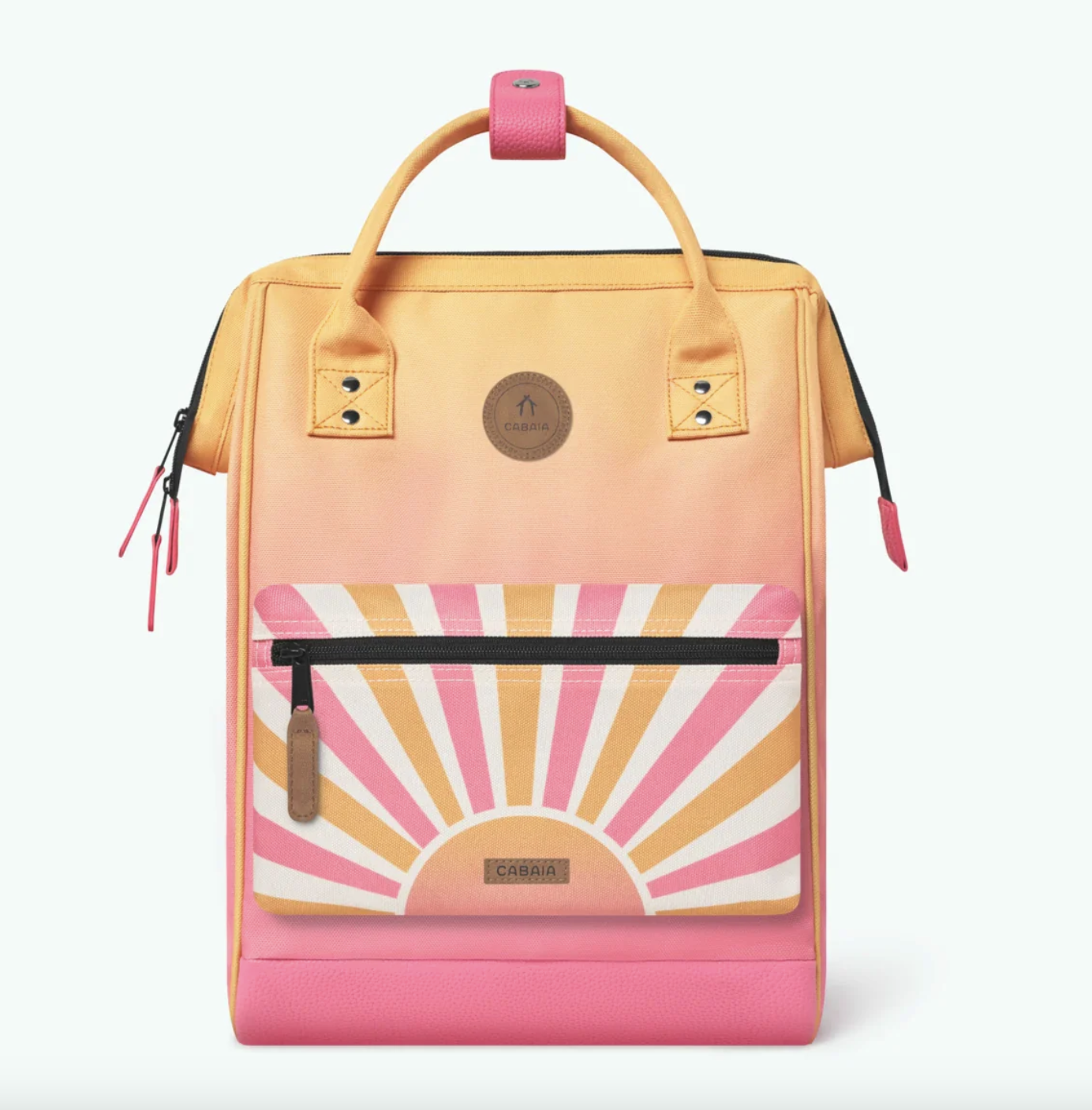 Cabaia Rucksack CABOURG Medium mit Laptop-Fach - Farbverlauf in Pink/Orange