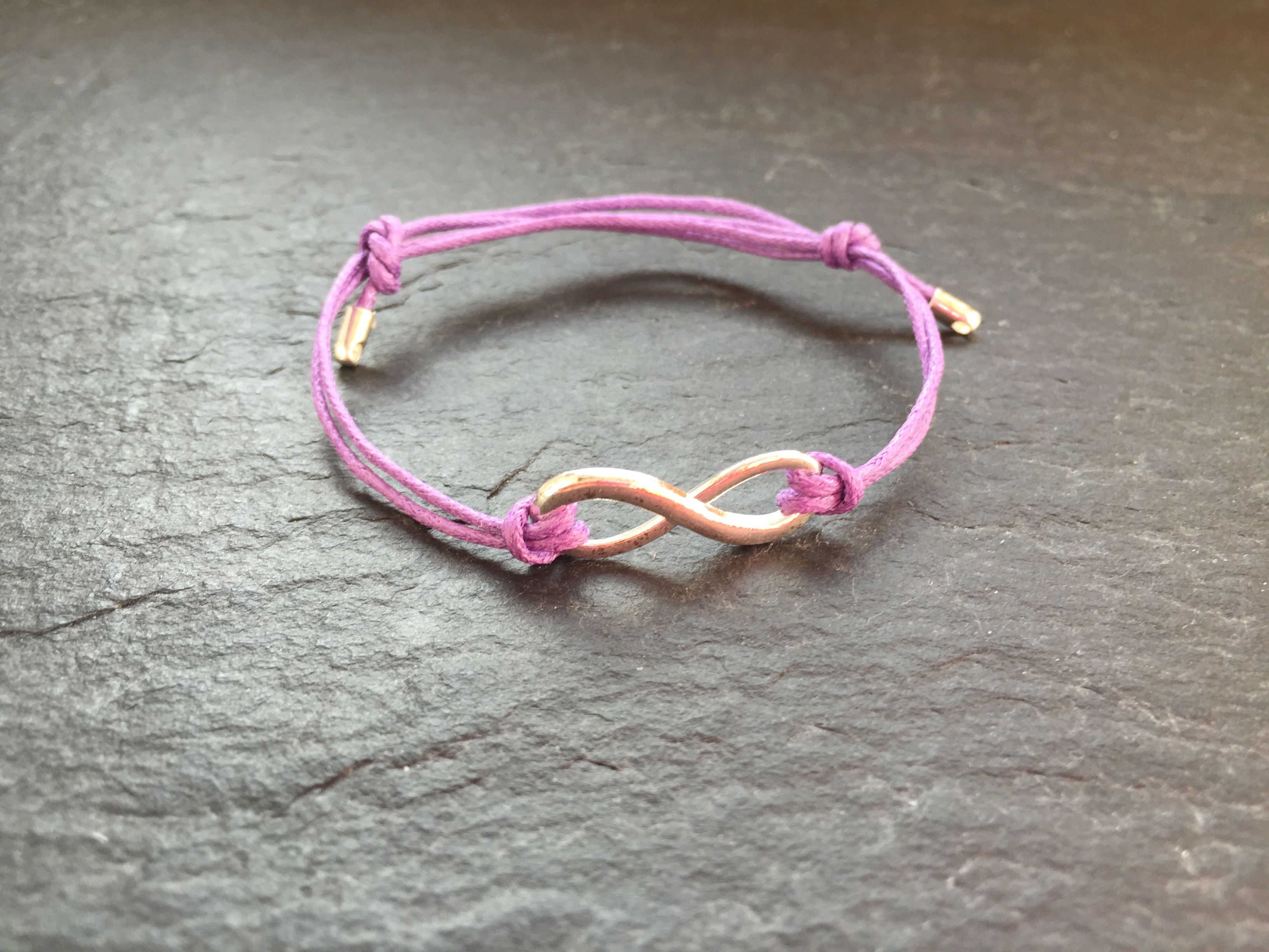 Wowzers Baumwolle Armband in Flieder - Infinity