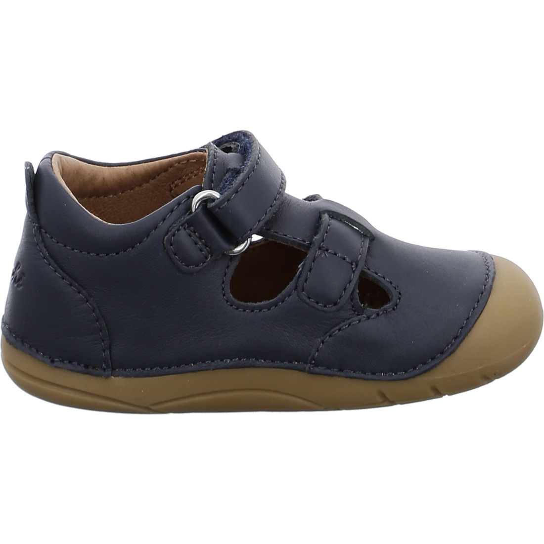 044927-3 Lurchi Leder Lauflernschuhe FLOTTY mit Klett - Navy Blau