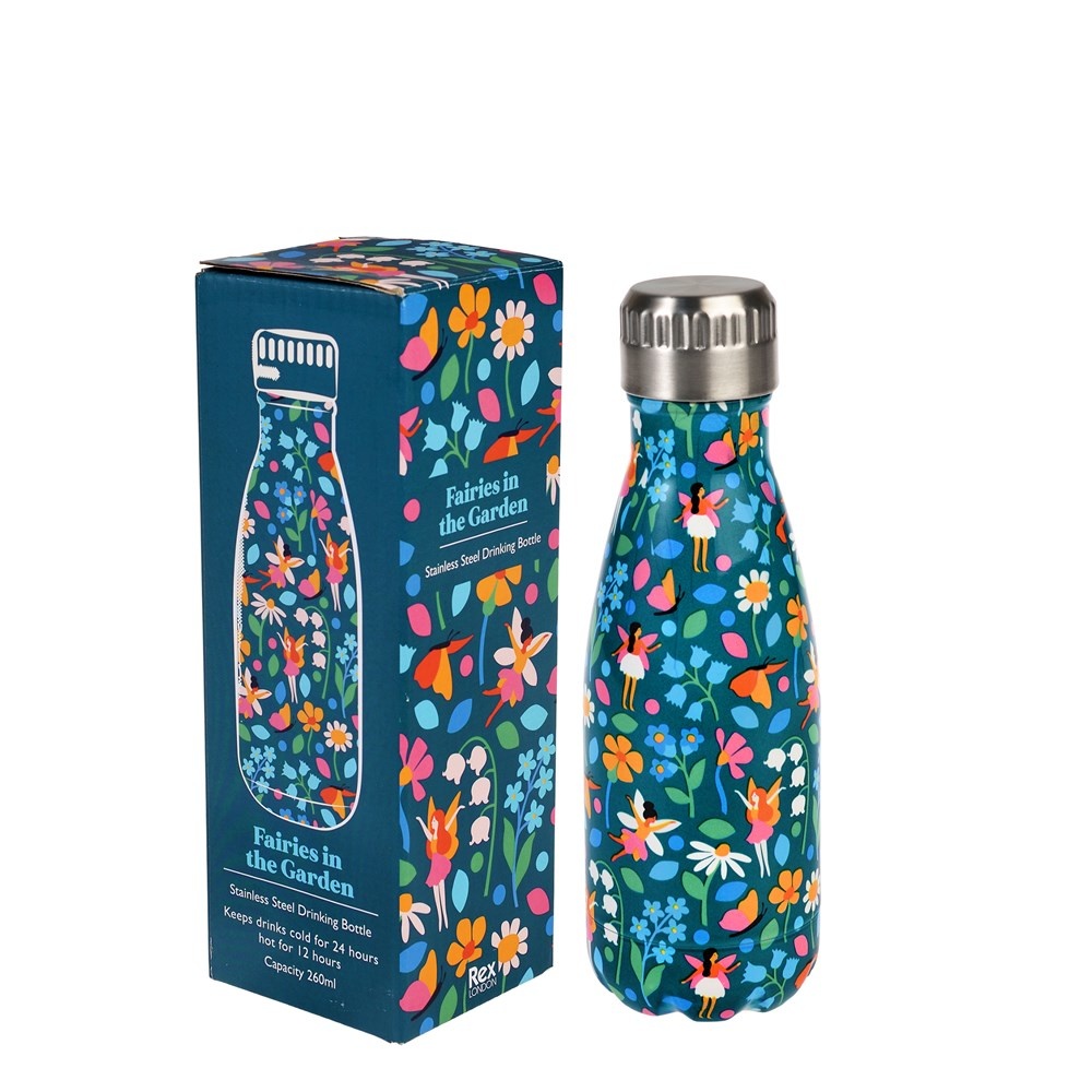 Rex London Edelstahl Thermos Flasche - Fairies in the Garden - Gartenfeen- 260 ml