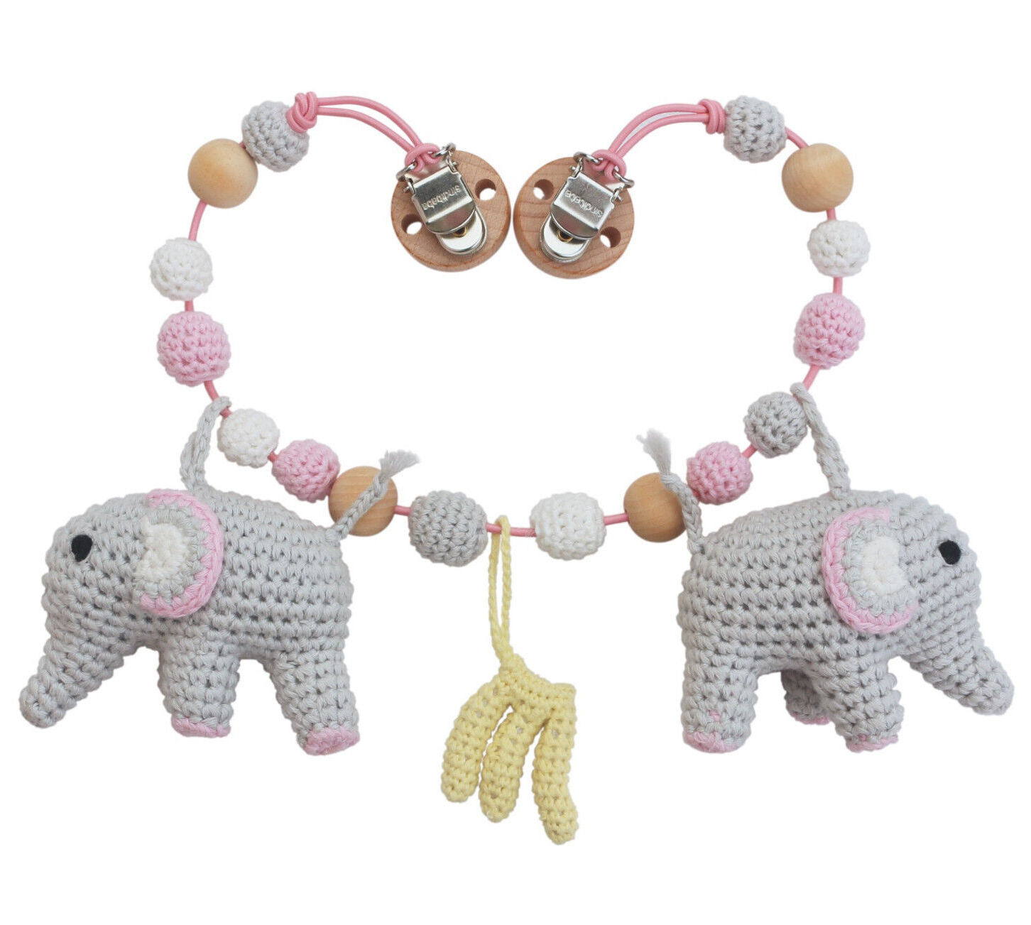 s-l1600ebFfQqdfexunW Sindibaba Häkel Wagenkette Elefant Jumbo in rosa