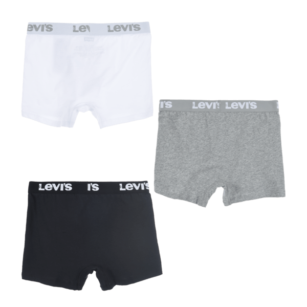 Levi's Jungs Boxer Brief 3er Boxershorts set - Weiß/Grau/Schwarz Levi's Jungs Boxer Brief 3er Boxershorts set - Weiß/Grau/Schwarz
