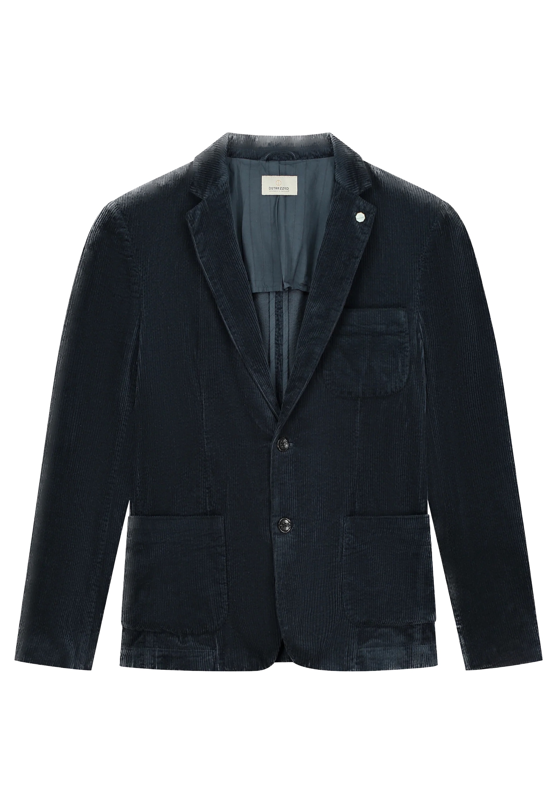 DSTREZZED Blazer Rusty in Ribcord - Collegiate Blue/Dunkelblau - SALE DSTREZZED Blazer Rusty in Ribcord - Collegiate Blue/Dunkelblau - SALE