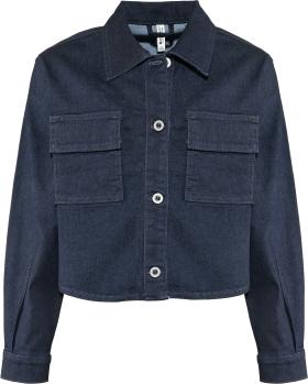 Blue Effect Mädchen Jeansjacke in Dunkelblaues Denim mit Boxy Schnitt 