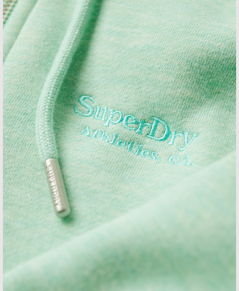 Superdry Damen Kapuzenjacke mit gesticktem Logo in Strandglass Grün
