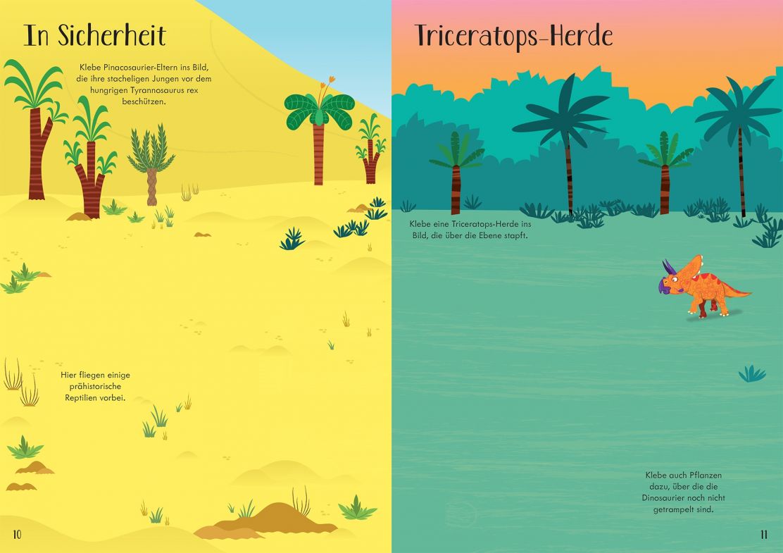 Usborne Mein Immer-wieder-Stickerbuch - Dinosaurier