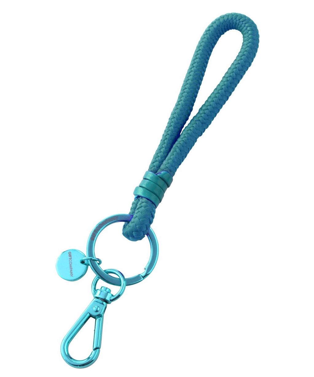 The Gift Company Schlüsselanhänger - Metropolitan Neo - Steel Blau Grün mit Karabiner