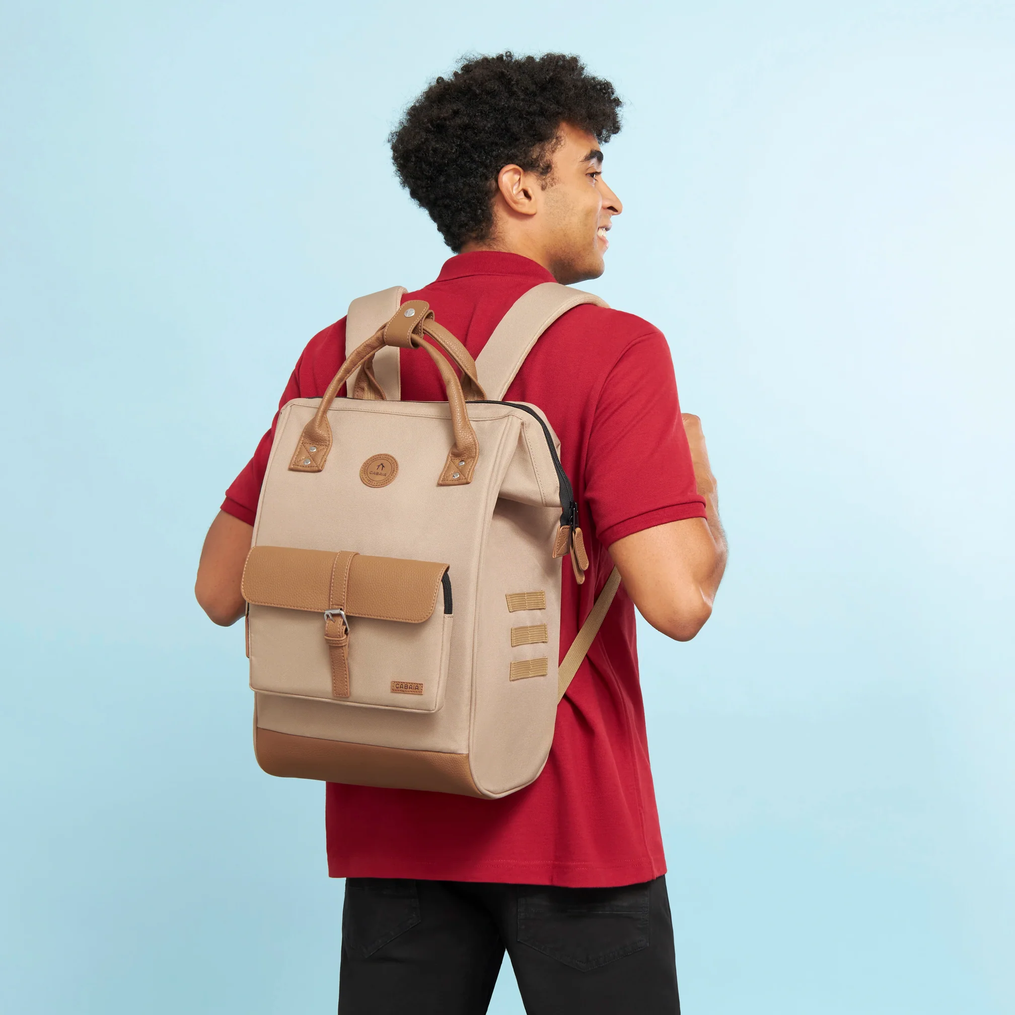 Cabaia ADVENTURER Rucksack Large KUALA LUMPUR - in Braun & Beige