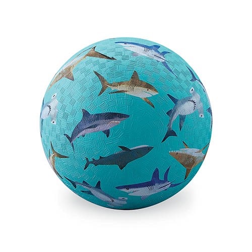 Crocodile Creek Spielzeug Ball 18 cm - Natur - Sharks - Haifische