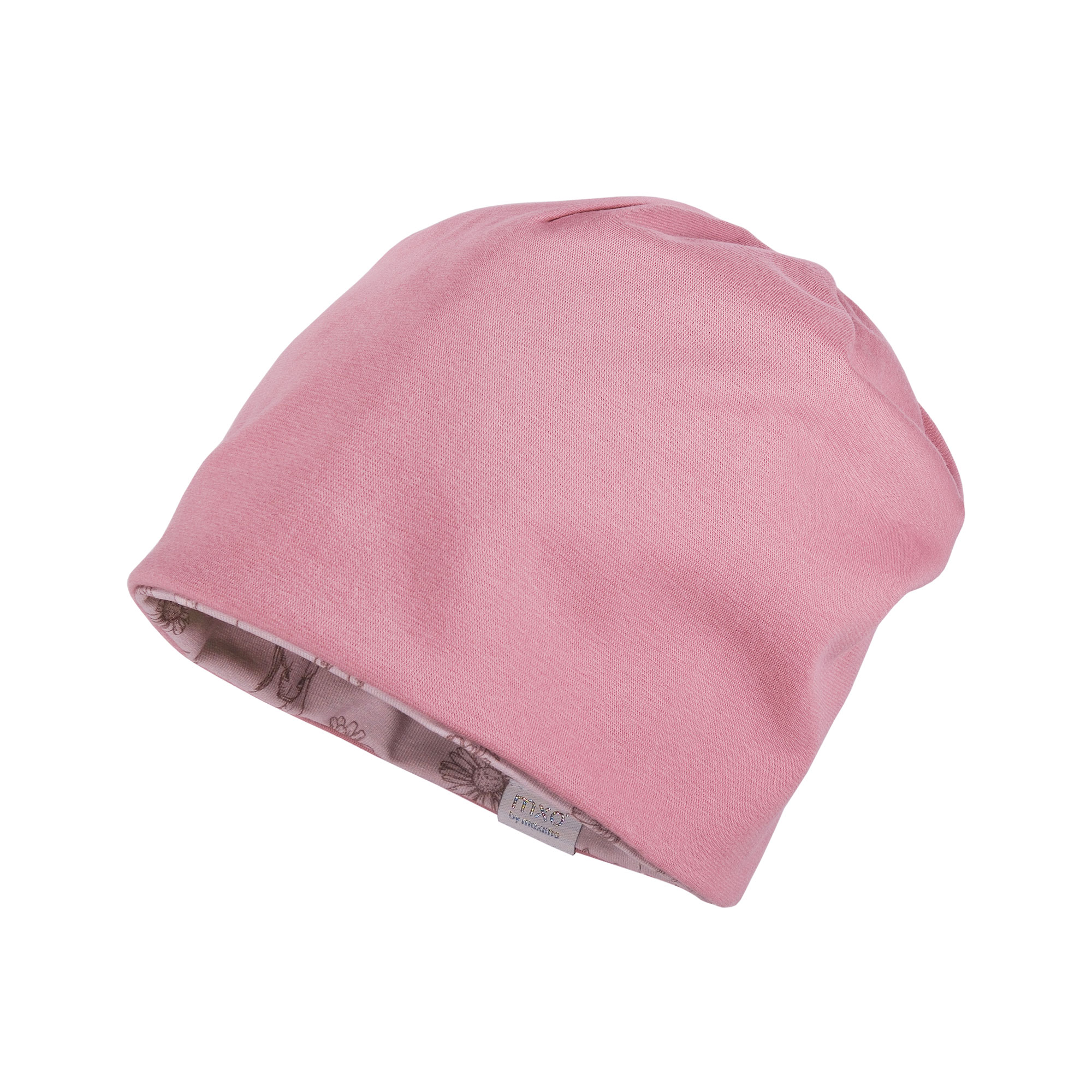 Maximo Girls Jersey Beanie Wende-Mütze - Pferde/Lila