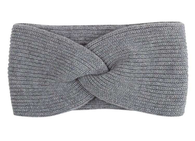 PURE PURE Stirnband Merinowolle & Kaschmir - Grau