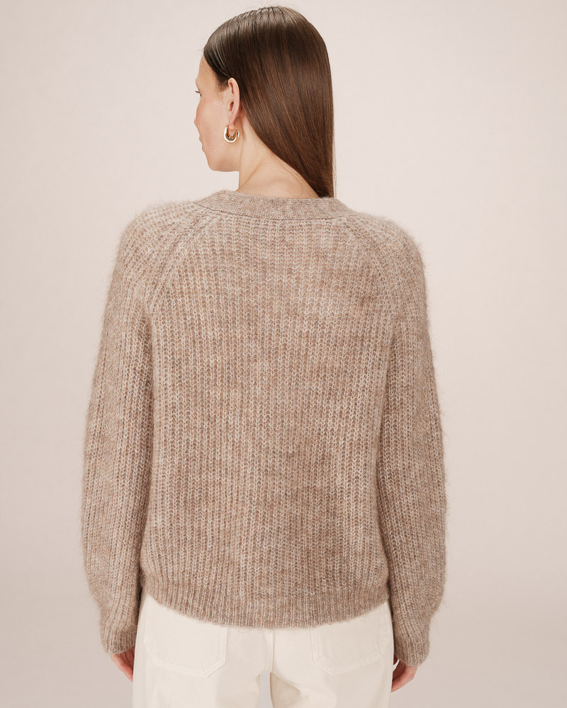 Grace & Mila Saluda Cardigan Strickjacke in Beige Taupe Grace & Mila Saluda Cardigan Strickjacke in Beige Taupe