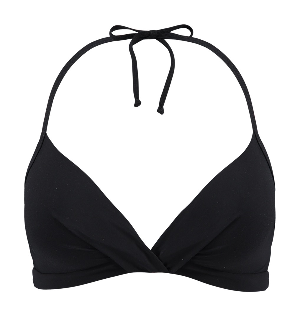 Barts Bikini Top - Solid Cross Halter Full in Schwarz - E Cup