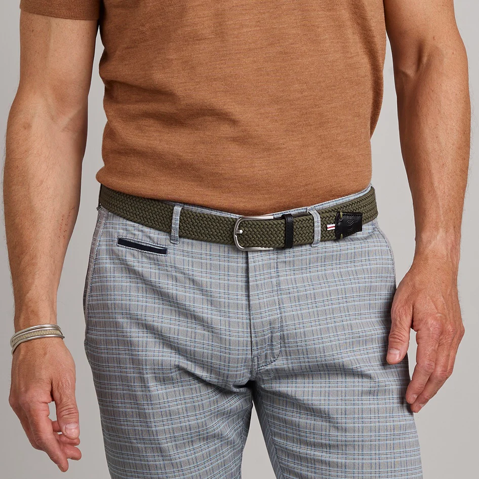 La Boucle Cambridge Mono Dusty Oliv Stretch Gürtel in Oliv Grün La Boucle Cambridge Mono Dusty Oliv Stretch Gürtel in Oliv Grün