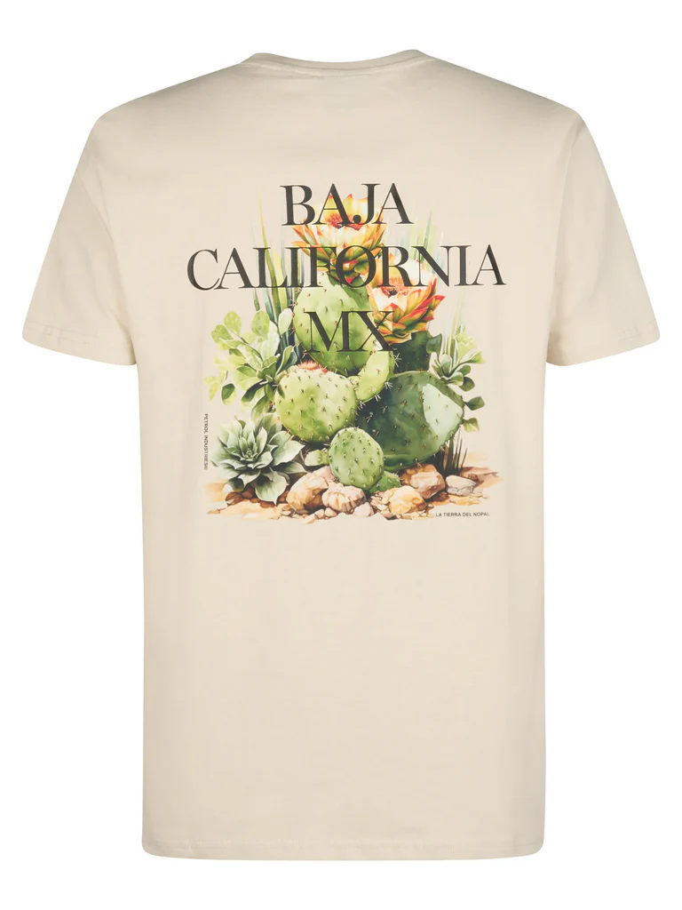 Petrol Industries Heren T-Shirt in Beige - Baja California Petrol Industries Heren T-Shirt in Beige - Baja California