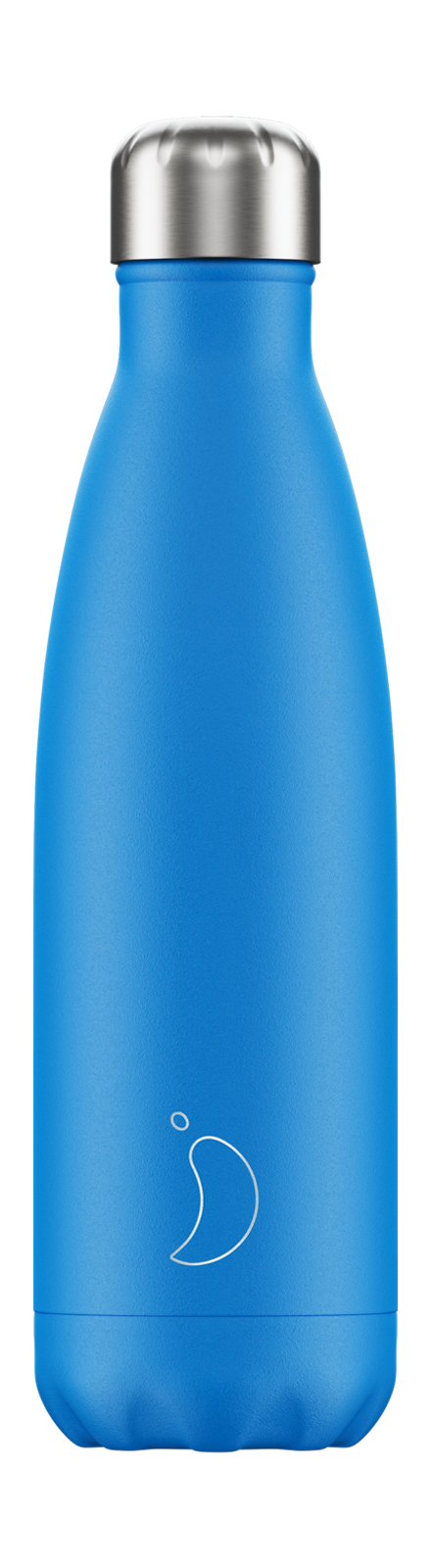 Chillys Edelstahl Thermos Flasche Neon Blau - 500 ml