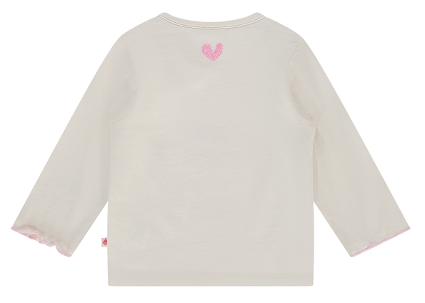 Babyface Langarm Shirt in Creme mit Herzen - Oh Lovely Day