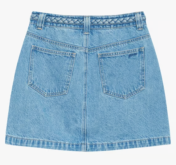 Grace & Mila WHITNEY Jeans Rock mit Zopf am Taille Grace & Mila WHITNEY Jeans Rock mit Zopf am Taille