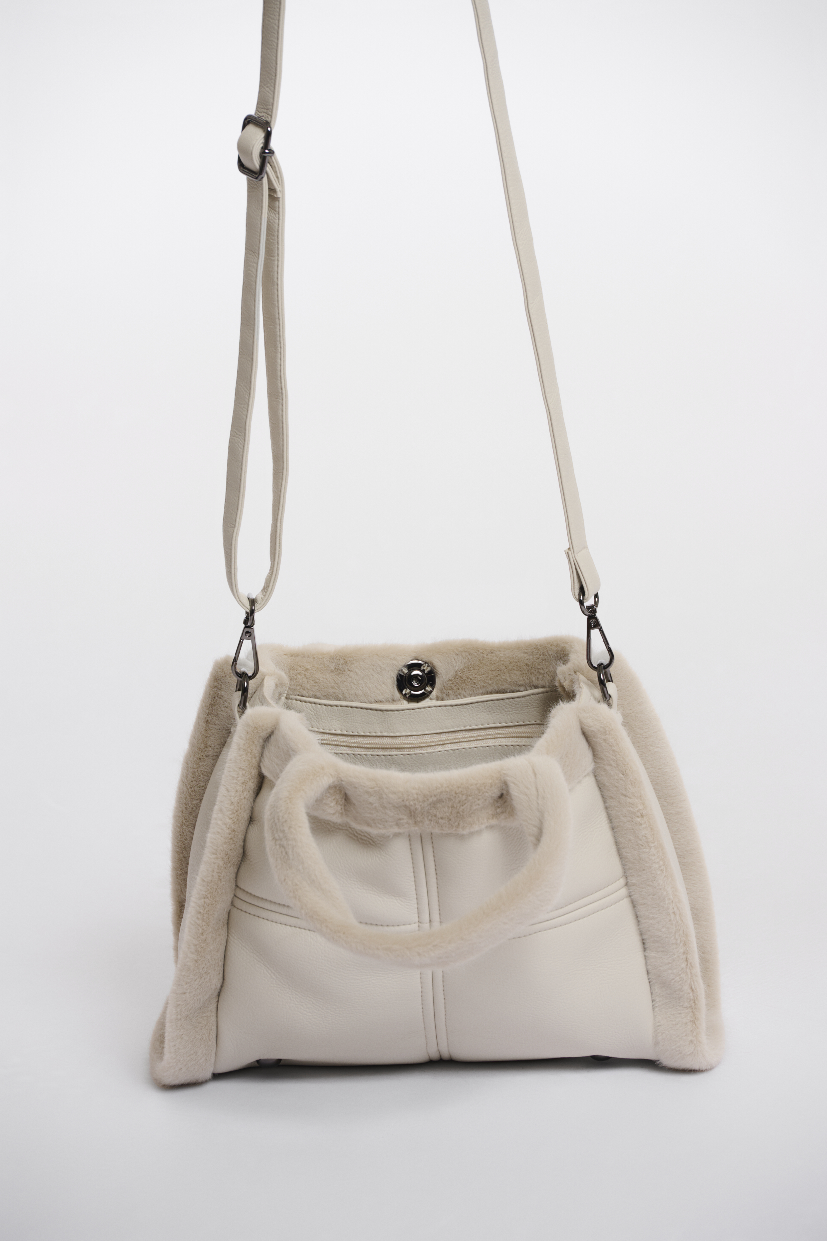 Rino & Pelle Jasha Small Shopper Handtasche - Birch/Creme Rino & Pelle Jasha Small Shopper Handtasche - Birch/Creme