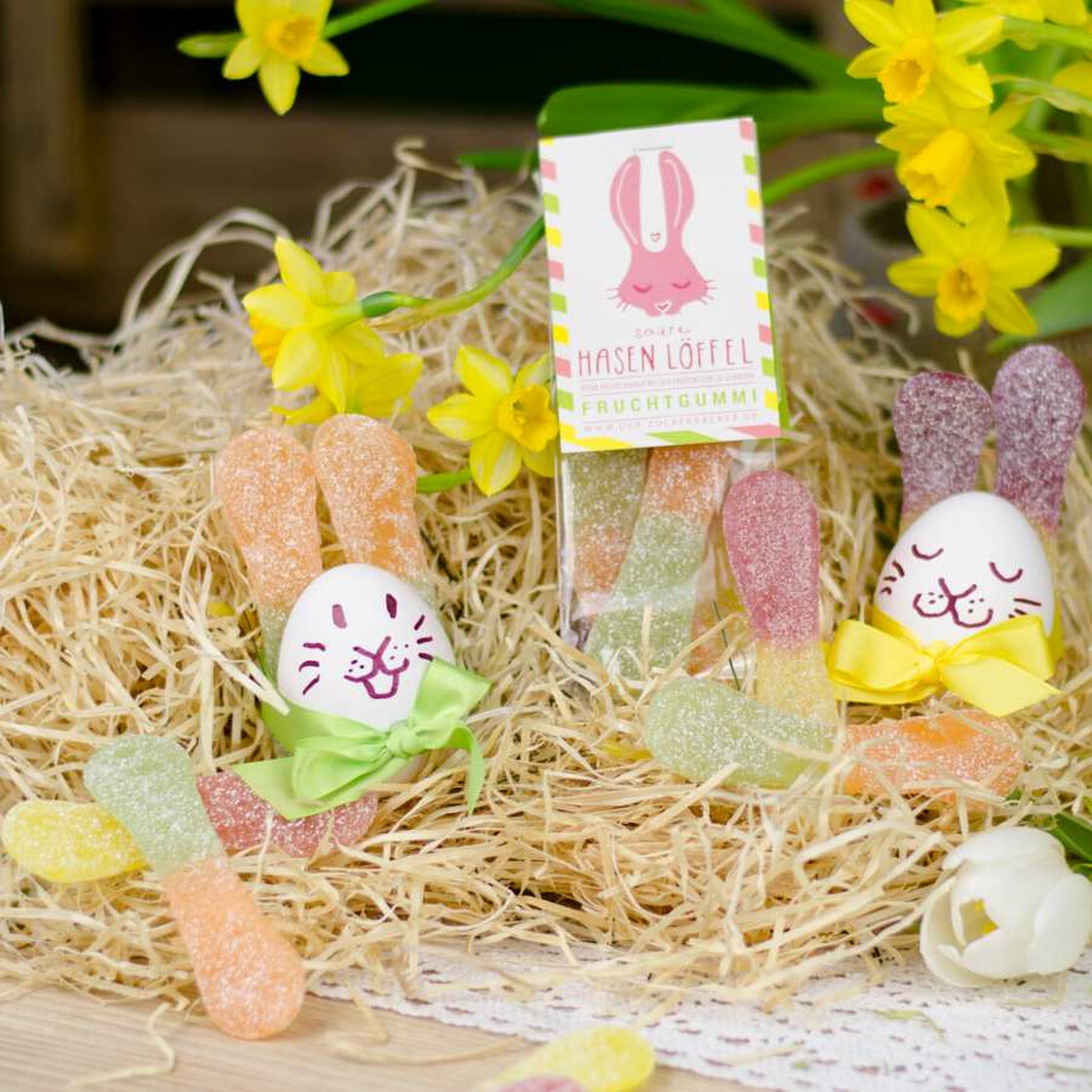 Der Zuckerbäcker Fruchtgummi Naschbeutel Saure Hasenlöffel - Ostern