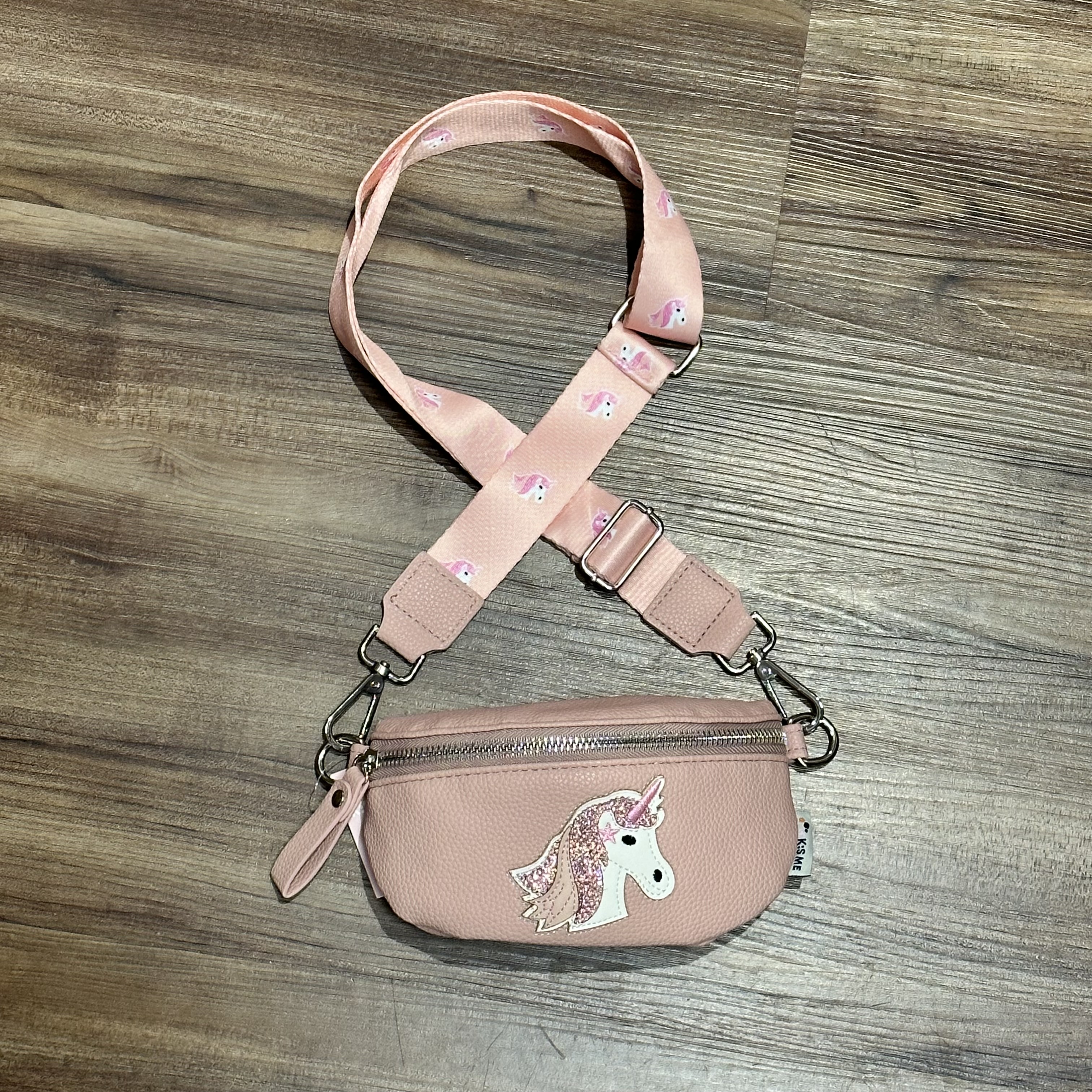 KisMe Crossbody Tasche Sidebag - Einhorn - Altrosa