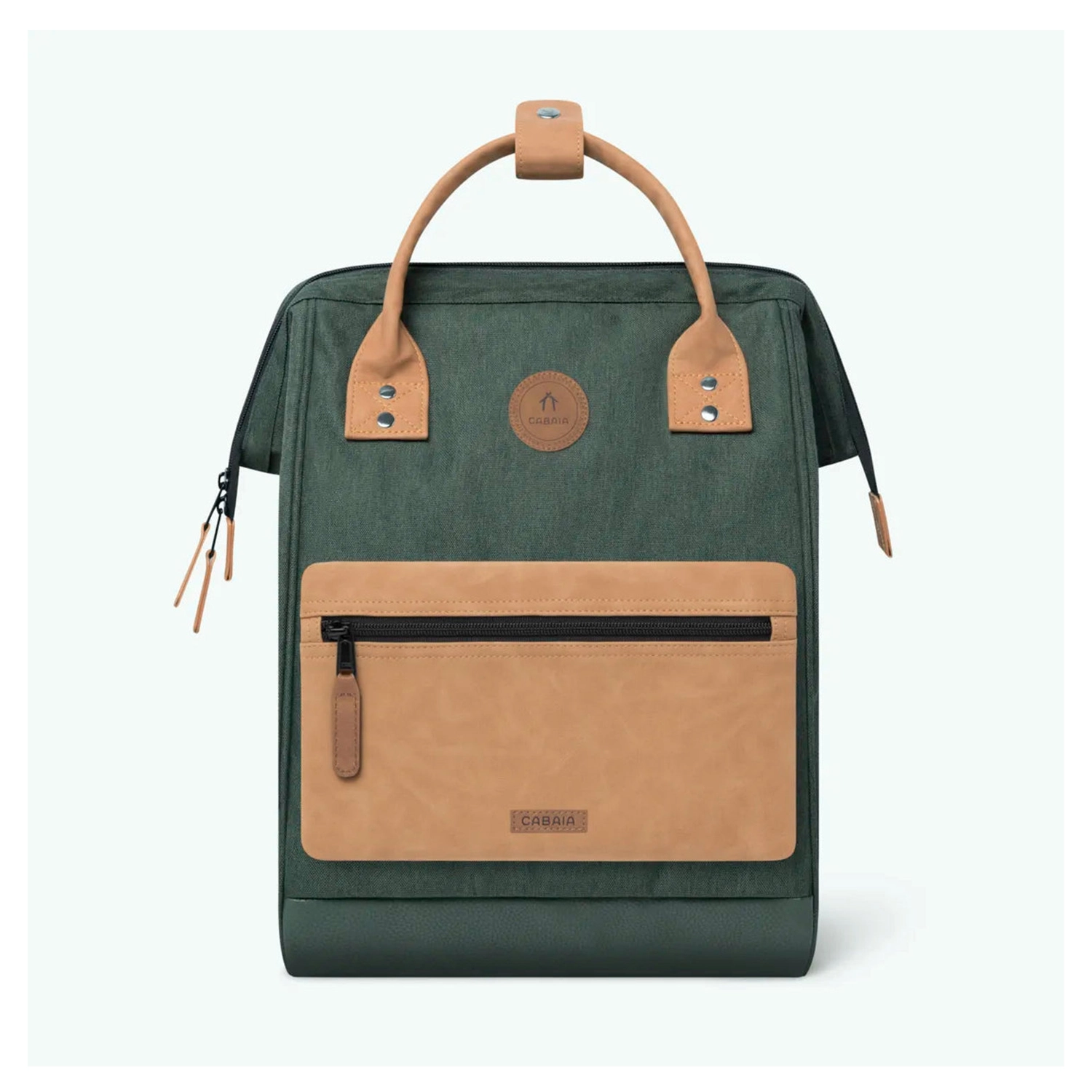 Cabaia Rucksack KUITO Medium mit Laptop-Fach - Adventurer Rucksack in Dunkelgrün