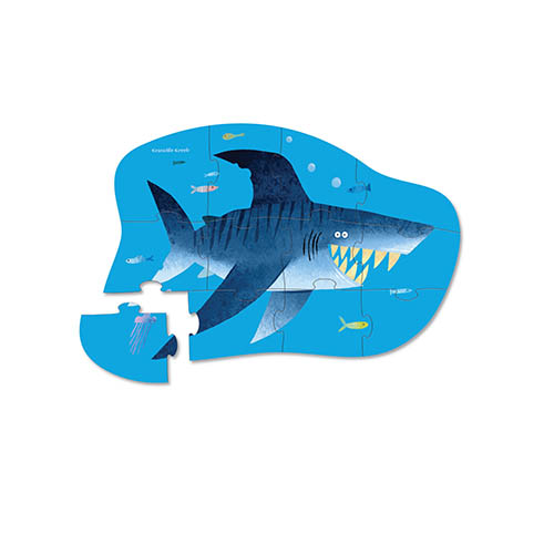 Crocodile Creek Mini Puzzle - Shark - Haifisch - 12 Teile
