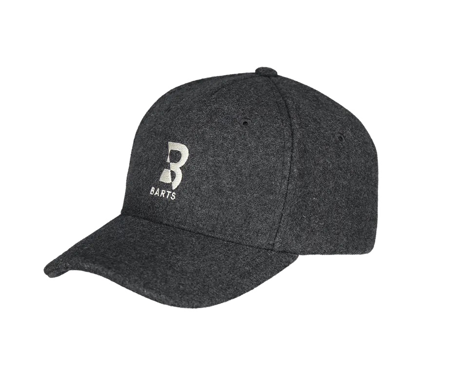 Barts Styvve Cap Wollmischung in Charcoal Schwarz - Größenverstellbar Barts Styvve Cap Wollmischung in Charcoal Schwarz - Größenverstellbar